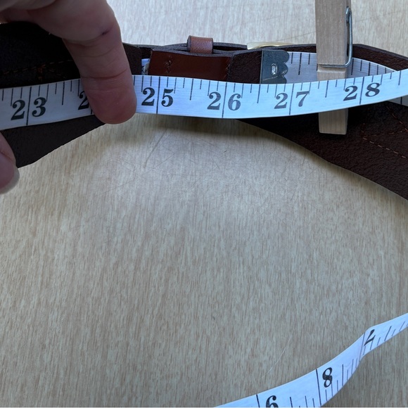 J Crew Wm’s Thick Leather Waist Belt NEW In Brown Sz XS/S - Picture 12 of 13